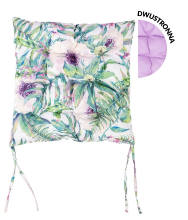 Zahradní oboustranný polštář 40x40cm Violet Lady - MOODME