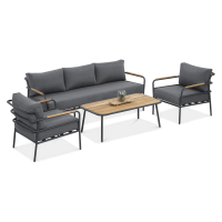 Sada balkonového nábytku ORCHID Caffe Grey - FURRORE