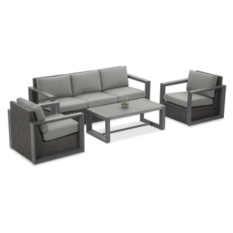 Sedací souprava na terasu ASTER Caffe Grey - FURRORE