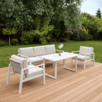 LOTUS Jídelní bílý zahradní nábytek - FURRORE