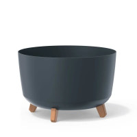 Květináč Gracia Standard s nohou 39x39x27cm antracit - PROSPERPLAST