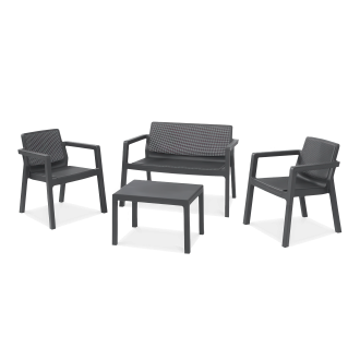 Sada balkonového nábytku Emily Patio Graphite - Keter