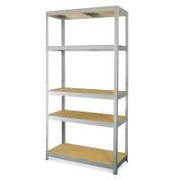 Pozinkovaný kovový regál R175 5 polic 180x90x40cm - METALKAS