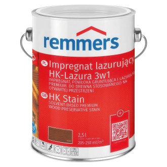HK-LAZURA 3v1 mořidlo impregnace ořech 2,5l - REMMERS