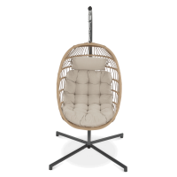 HARMONY Béžové zahradní závěsné křeslo - FOCUS GARDEN