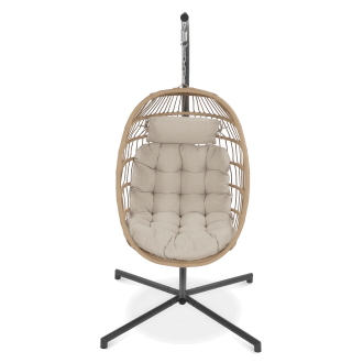 Fotel wiszący ogrodowy HARMONY beżowy- FOCUS GARDEN