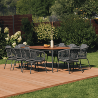 Jídelní set ROMA DINNING 8+1 Dark Grey - FURRORE