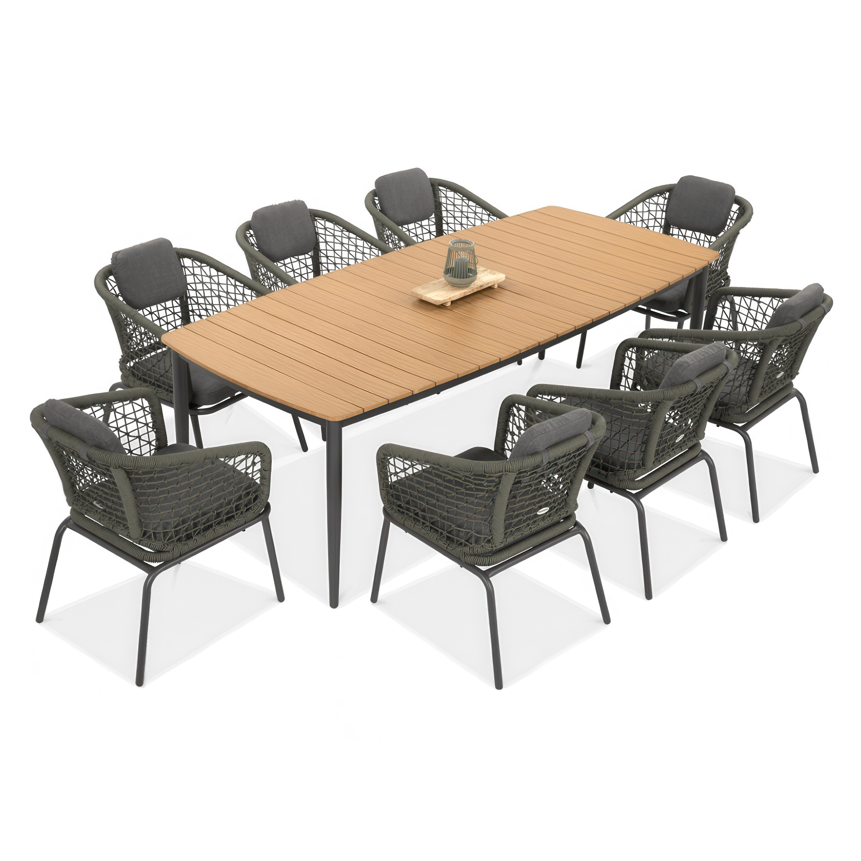 Jídelní set ROMA DINNING 8+1 Hunter Green - FURRORE