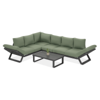 Rohová pohovka TROFEO Hunter Green - FURRORE