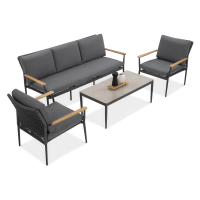 Zahradní nábytek LUNA CAFFE Dark Grey - FURRORE