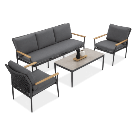 Zahradní nábytek LUNA CAFFE Dark Grey - FURRORE