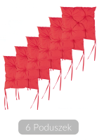 Sada 6ks polštářků na židle Watermelon Sugar 40x40cm - MOODME