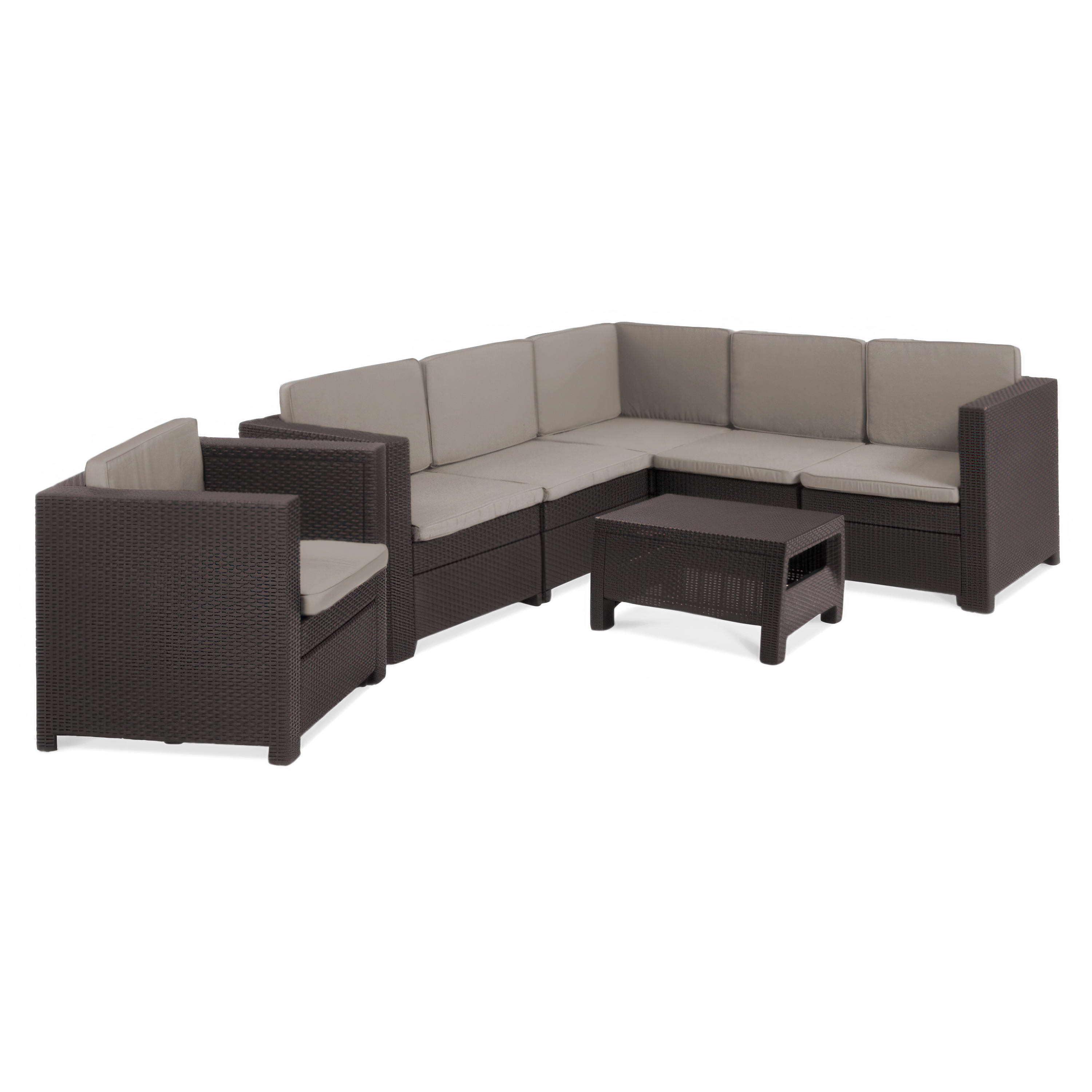 PROVENCE zahradní koutek + křeslo Brown