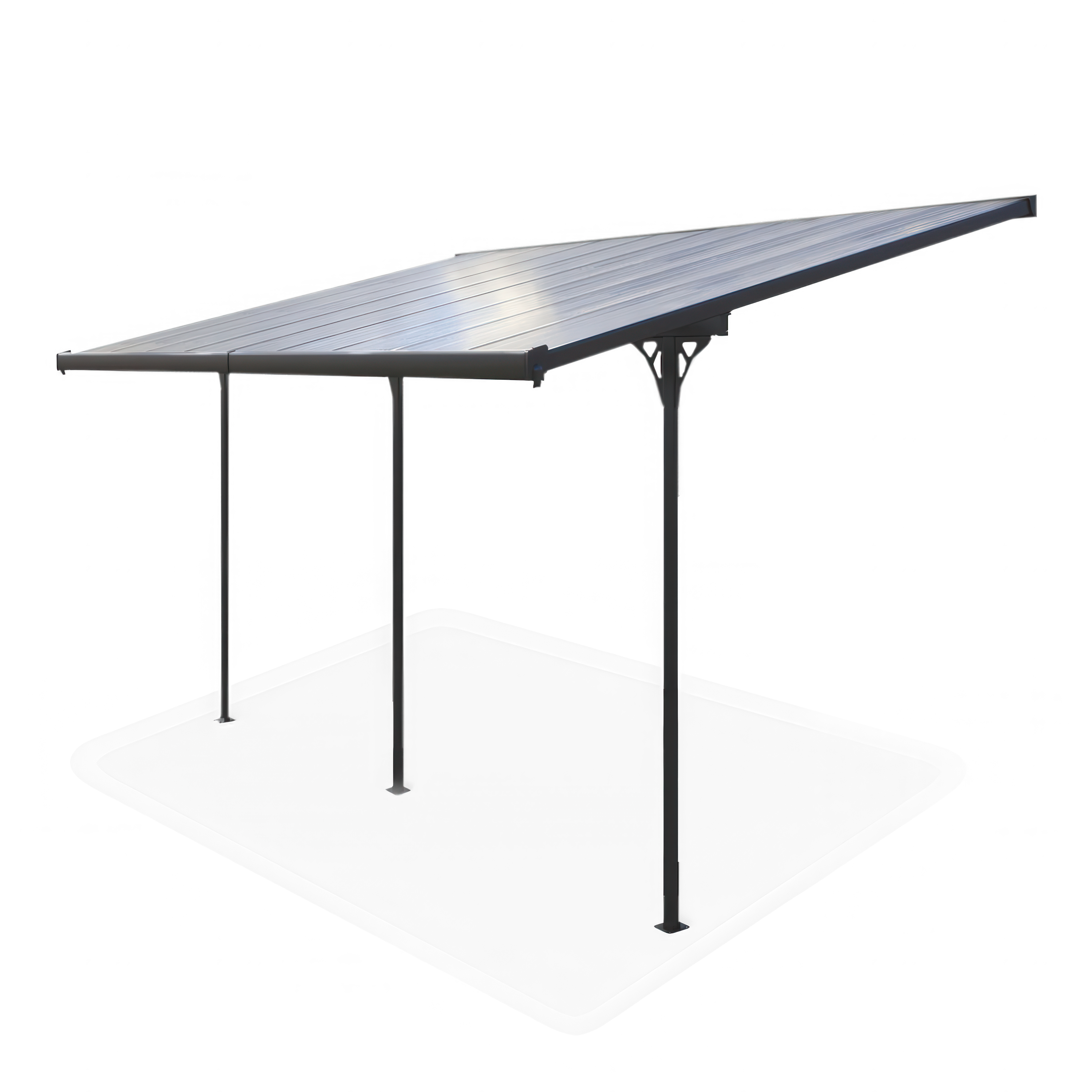 Terasový přístřešek ATLANTA 5,5x3m Cold Grey - HARDMAISTER