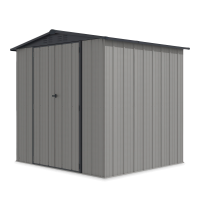 Zahradní domek na nářadí RICHMOND 228x202cm šedý + lampa - HARDMAISTER