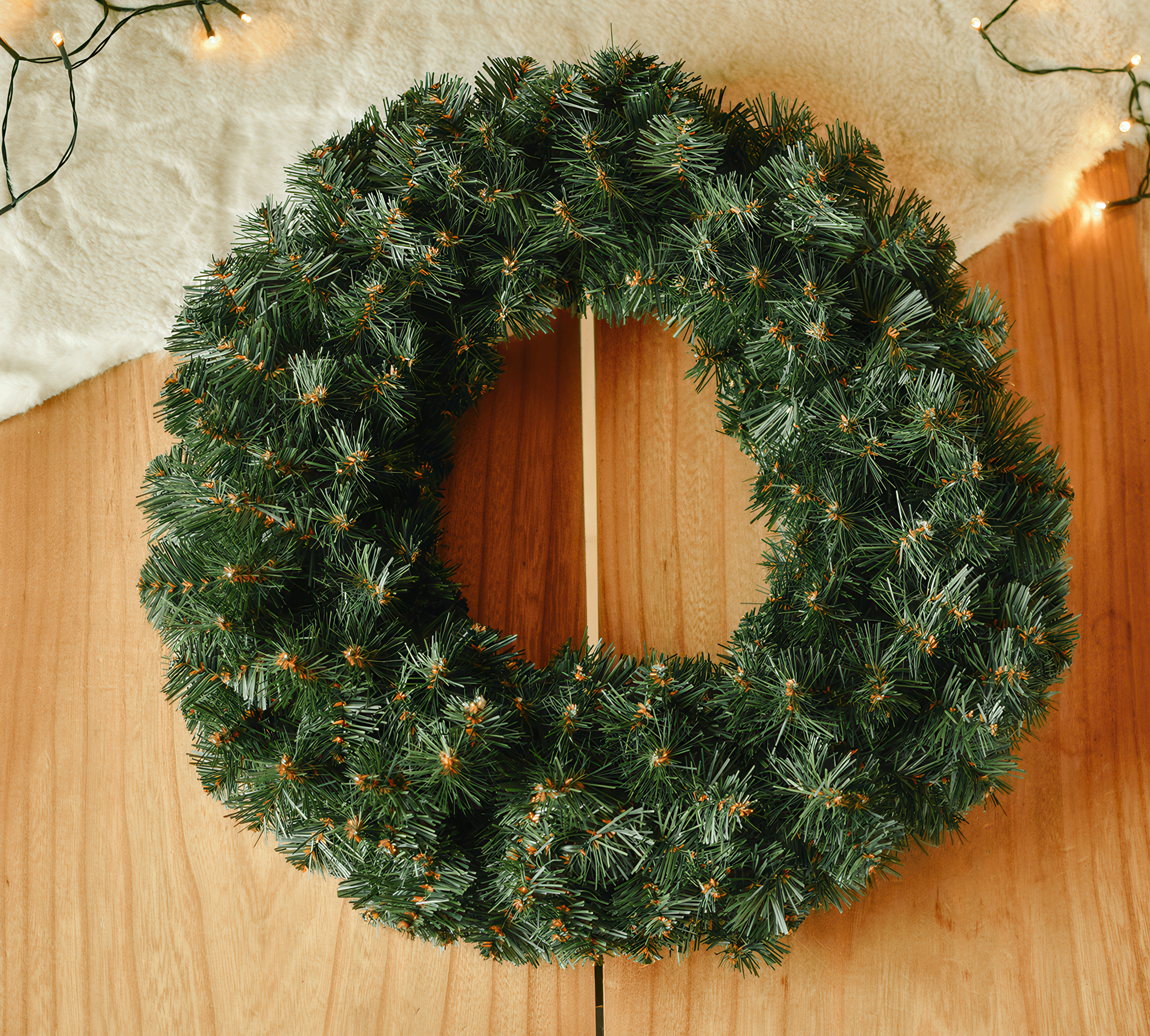 Velký, hustý vánoční věnec FIRLET, průměr 60 cm, smrk
