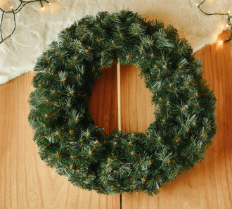 Velký, hustý vánoční věnec FIRLET, průměr 75 cm, smrk
