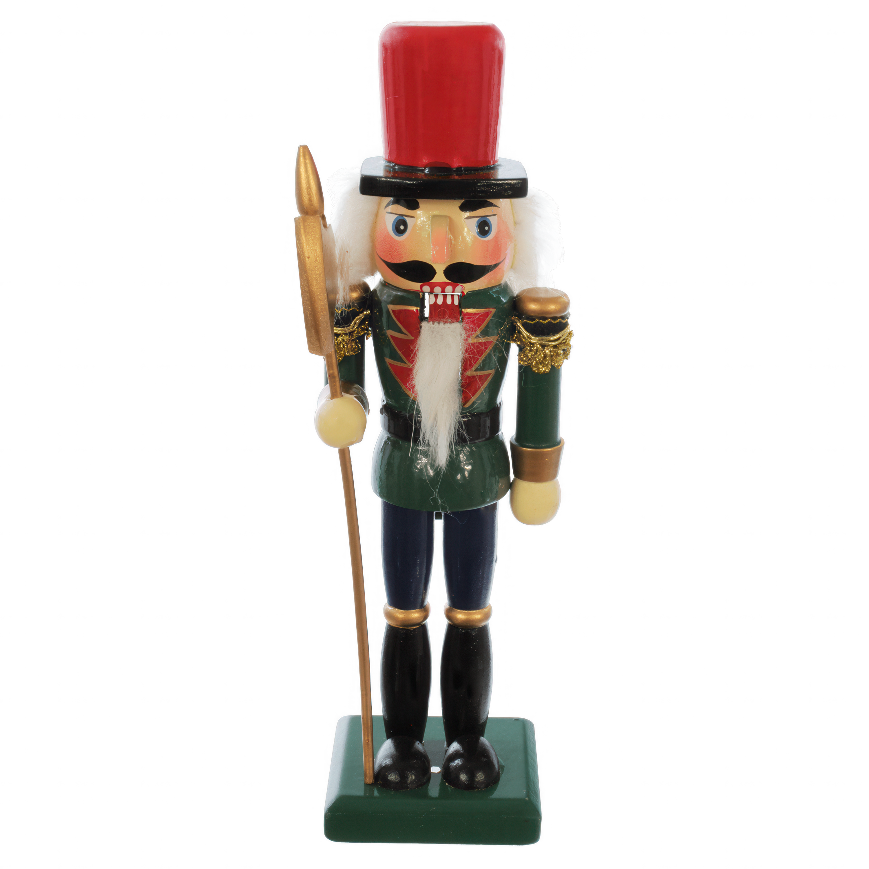 Louskáček, zelená figurka, zelená 21cm