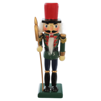 Louskáček, zelená figurka, zelená 21cm