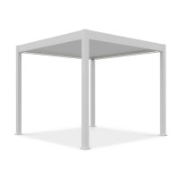 Automatická terasová pergola s osvětlením ELEGANCE AUTOMATIC 3x3 Bílá - Gutroof
