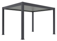 ELEGANCE AUTOMATIC 3x4 automatická pergola s LED osvětlením Antracit/světle šedá - Gutroof