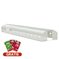 Dvoudveřový fóliovník 4x12x2 - 48m2 bílý a 3 balení semen