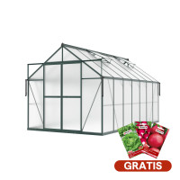 Polykarbonátová skleník Slide-In NEW 244x429cm Dark Green – Cultivo