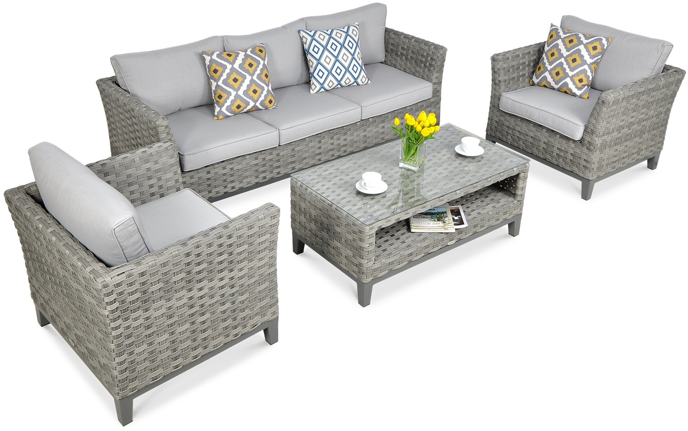 Technorattan nábytek MALAGA CAFFE Modern Grey