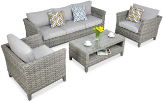 Technorattan nábytek MALAGA CAFFE Modern Grey