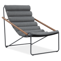 ART Tmavě šedé balkonové křeslo - Focus Garden