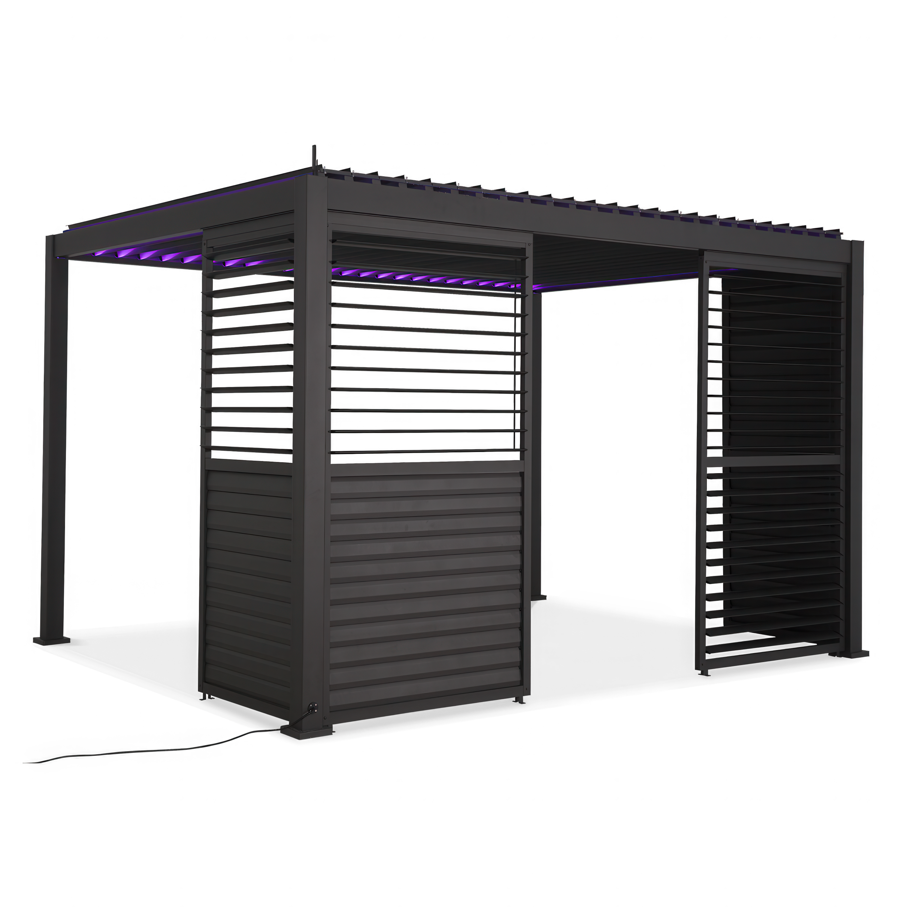 PREMIUM pergolový panel 4m antracit, nastavitelný - GUTROOF