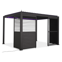 PREMIUM pergolový panel 4m antracit, nastavitelný - GUTROOF