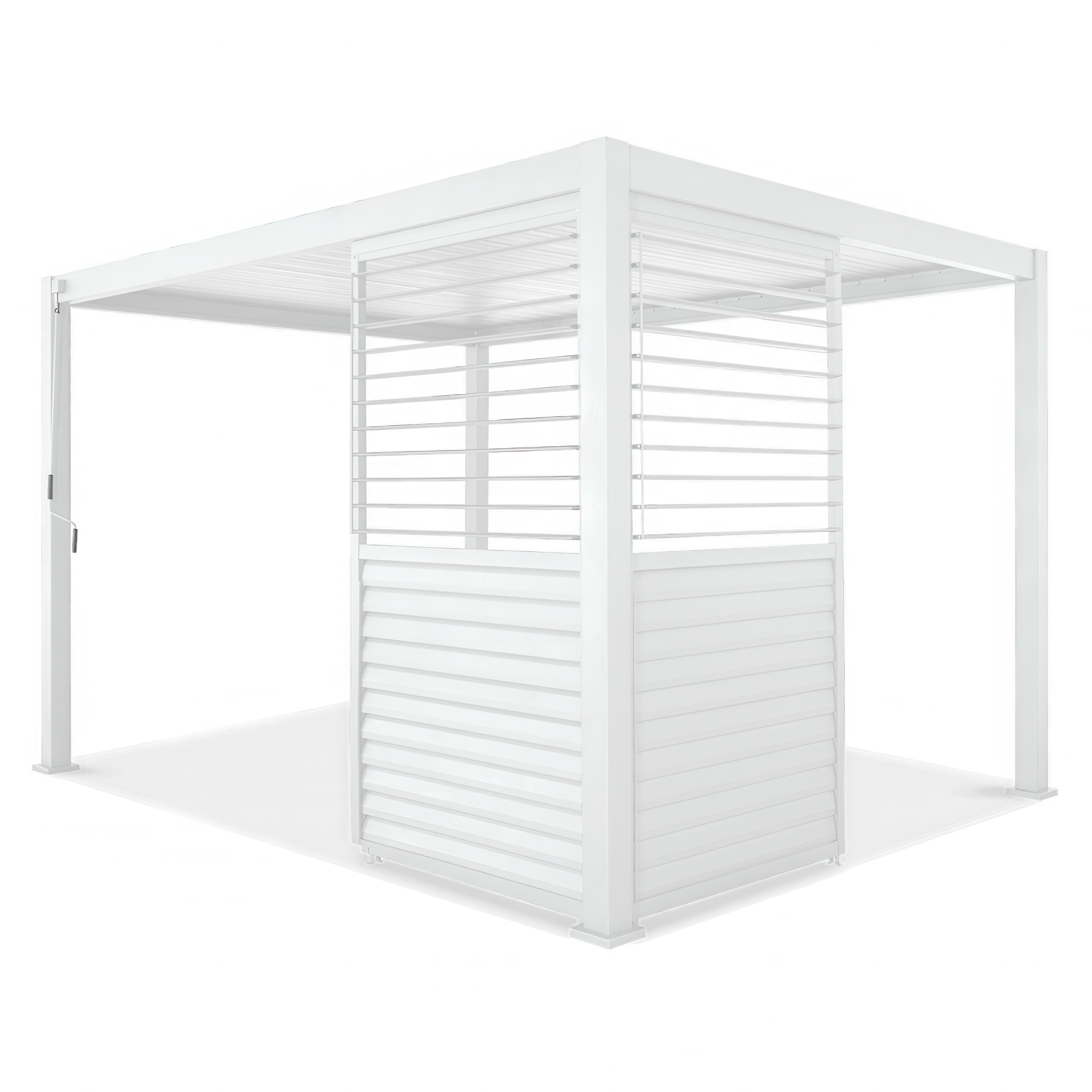 Nastavitelný žaluziový panel pro pergolu PREMIUM 3 m, bílý - GUTROOF