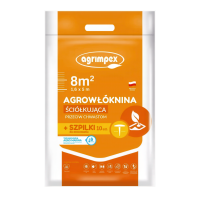 Mulčovací agrotextilie proti plevelům 1,6x5 + 10 kolíků 50g - Agrimpex