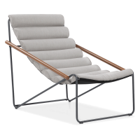 ART Světle šedé terasové křeslo - Focus Garden