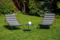 ART Tmavě šedá sada zahradního nábytku 2+1 - Focus Garden