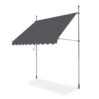 Markiza na balkon easy w kolorze szarym w rozmiarze 300x130cm