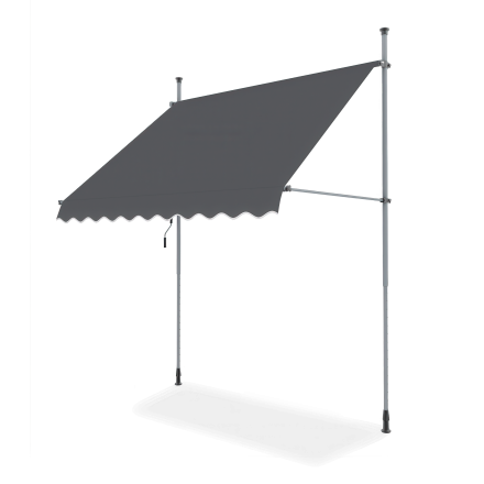 Markiza na balkon easy w kolorze szarym w rozmiarze 300x130cm