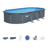 Opalovací bazén Hydrium s ocelovými stěnami 7,3 x 3,6 x 1,3 m + příslušenství - BESTWAY 561CW