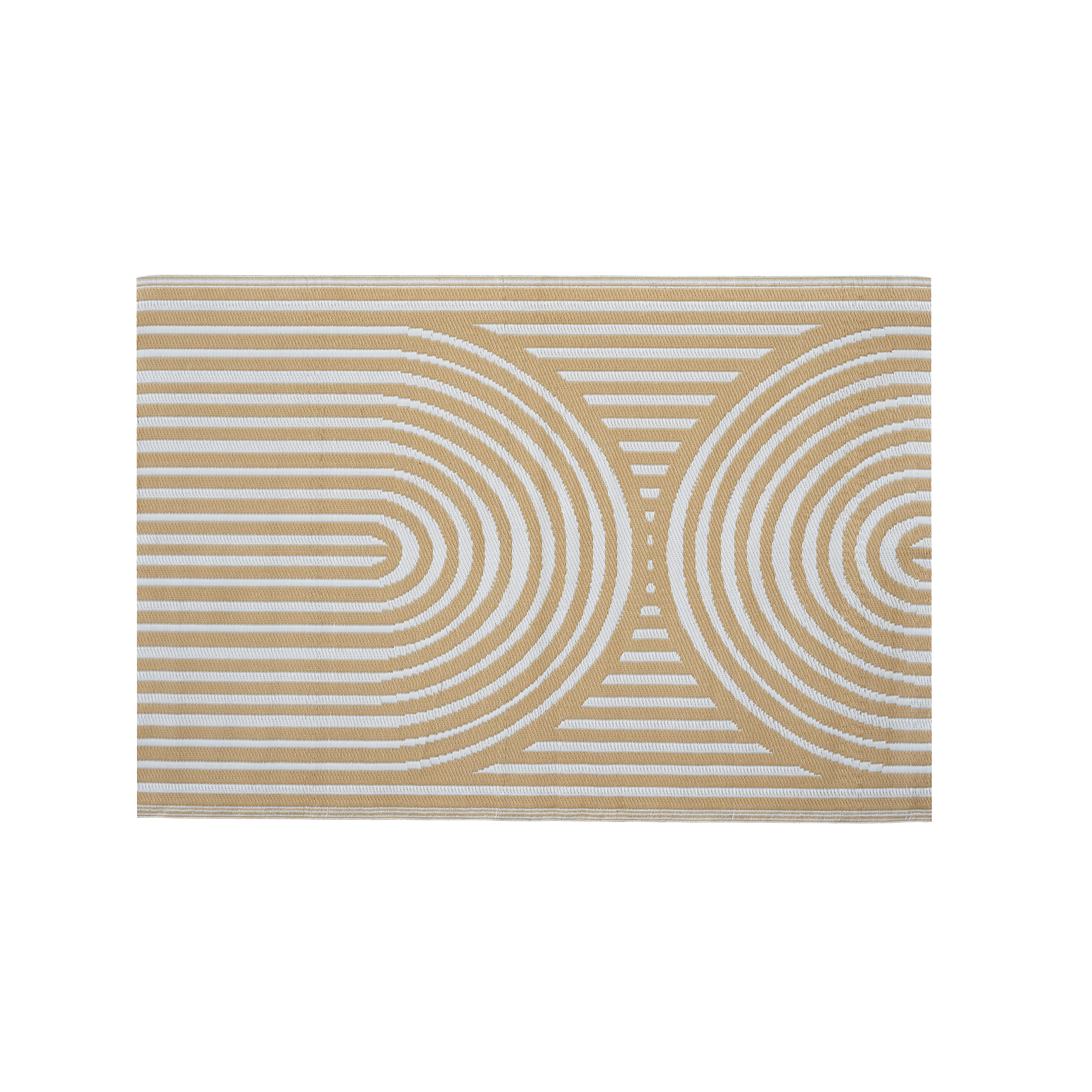 Venkovní koberec na terasu 120x180 cm Béžová - MOODME