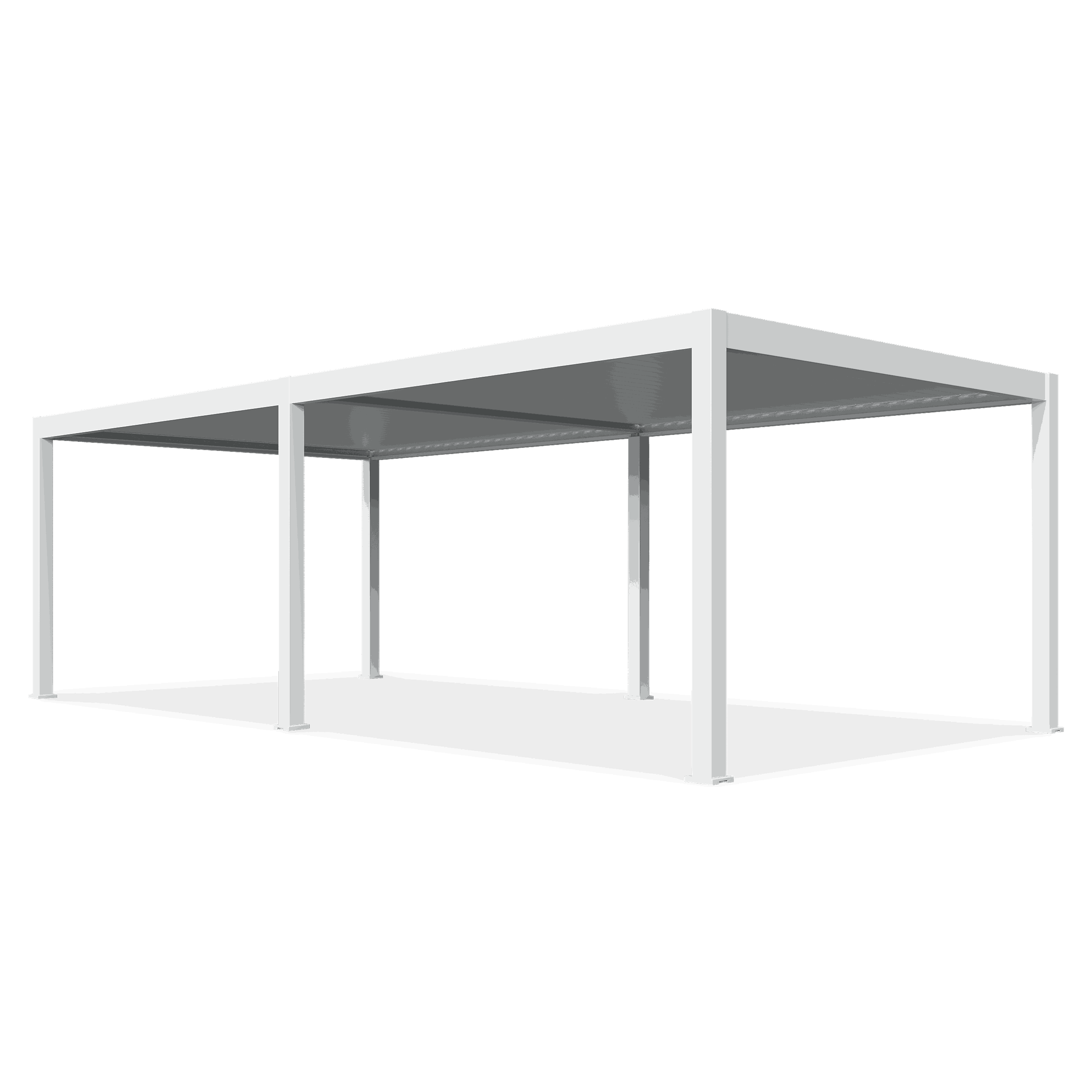Zahradní pergola DELUXE PRO AUTOMATIC + LED 4x8 White - Gutroof