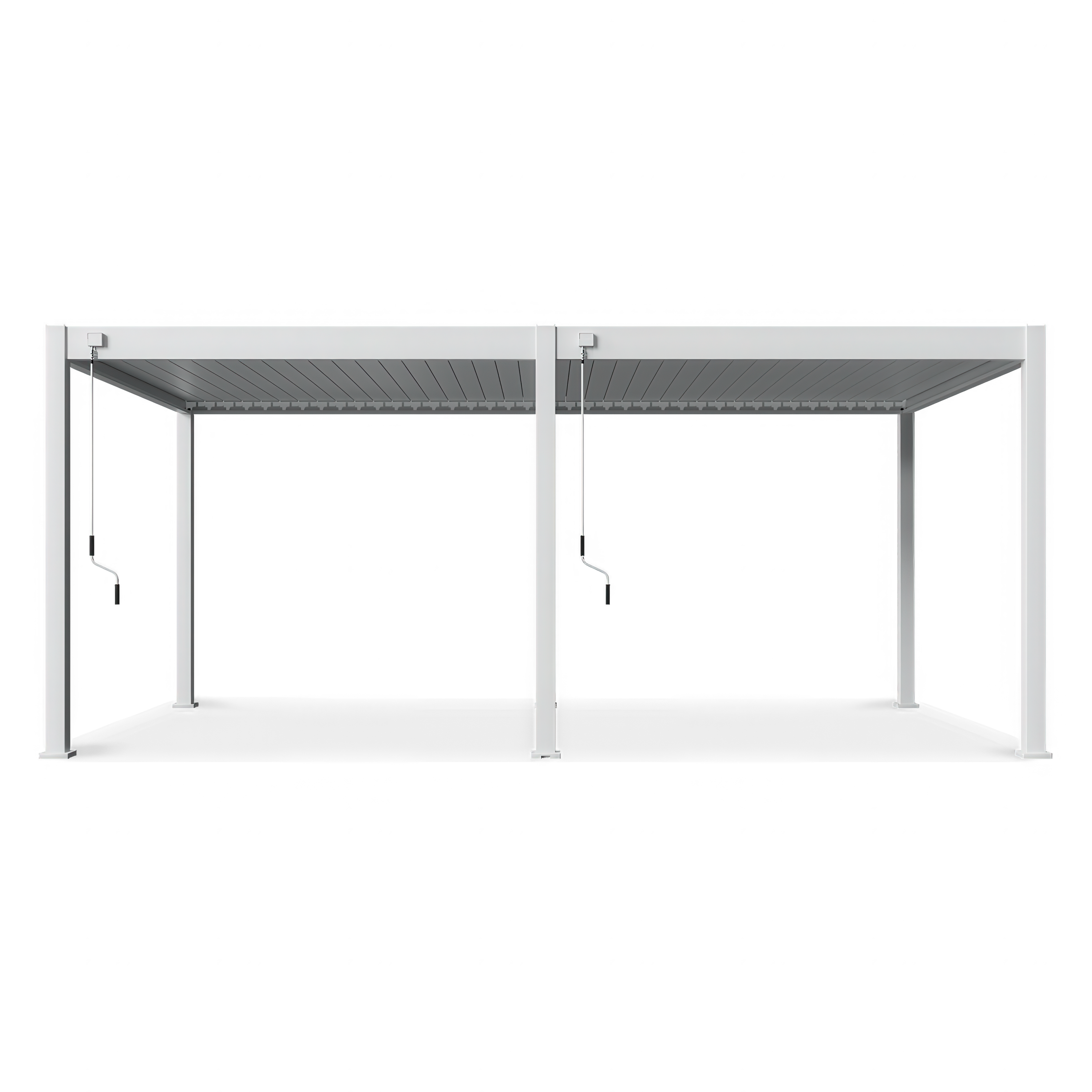 Hliníková pergola na terasu 3,6x6m DELUXE bílá - Gutroof