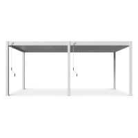 Hliníková pergola na terasu 3,6x6m DELUXE bílá - Gutroof