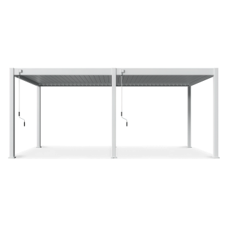 Hliníková pergola na terasu 3,6x6m DELUXE bílá - Gutroof
