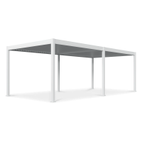Pergola s LED osvětlením DELUXE Automatic 3,6x7,2 Bílá - Gutroof