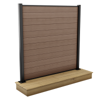 Plotový díl hnědý 1,8x1,8 m pro montáž na základ – Keter