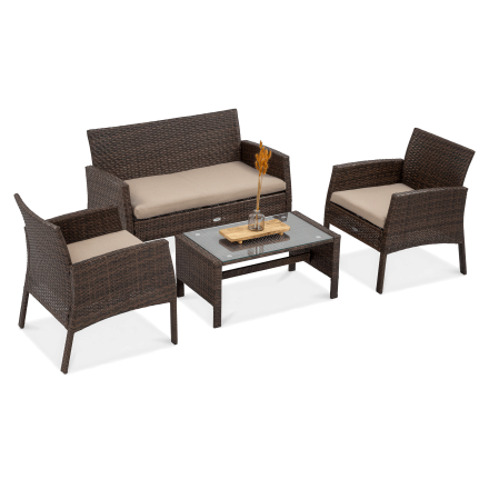 Zestaw z technorattanu SAN MARINO Brown