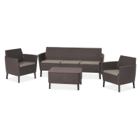 Sada zahradního nábytku Salemo 3+1 Brown