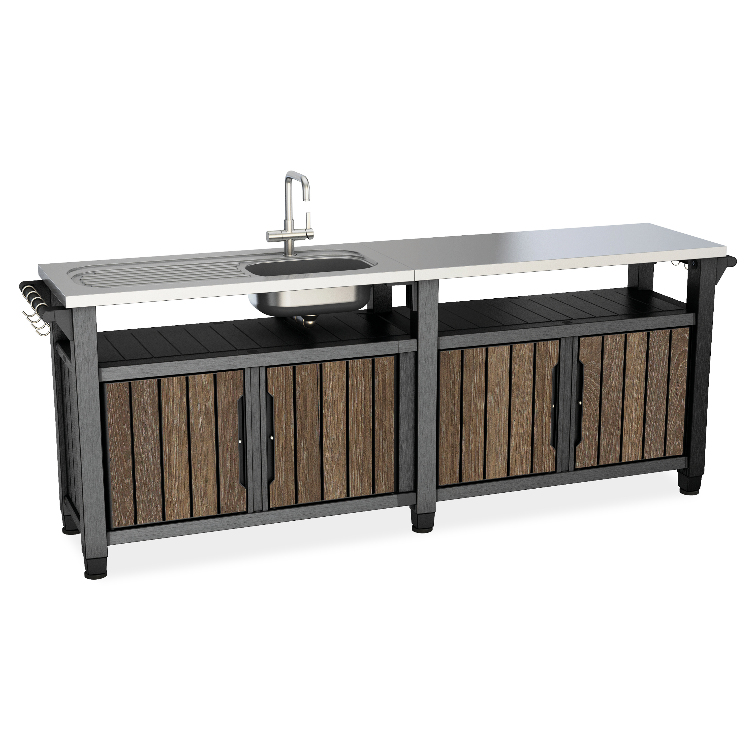 Zahradní bar DECO UNITY CHEF 415L Walnut - Keter