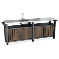 Zahradní bar DECO UNITY CHEF 415L Walnut - Keter